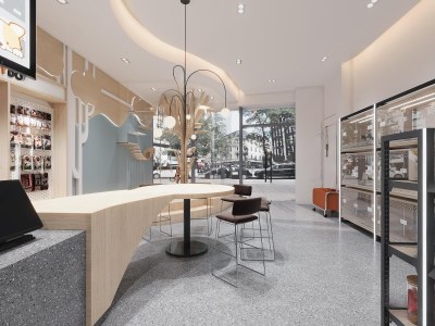 现代宠物店3D模型下载